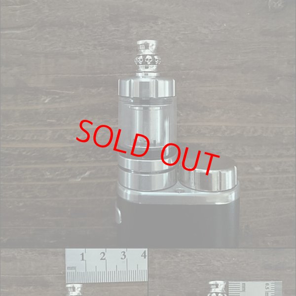 画像2: MOB FACTORY スカル ドリップチップ 510規格 シルバー925製 (2)