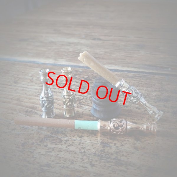 画像2: MOB FACTORY  唐草 スリム・コニカル専用ホルダー シルバー925製 (2)