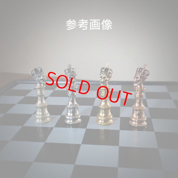 画像2: MOB FACTORY スカルキングパーツＭ3サイズ 真鍮製 (2)