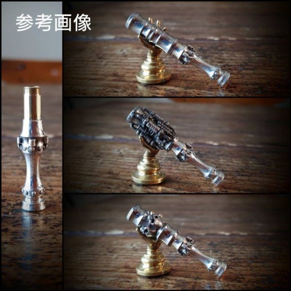 画像2: MOB FACTORY スチームパンク 吸い口パーツ ステンレス316製 (ネジ山部分はステンレス304製) (2)