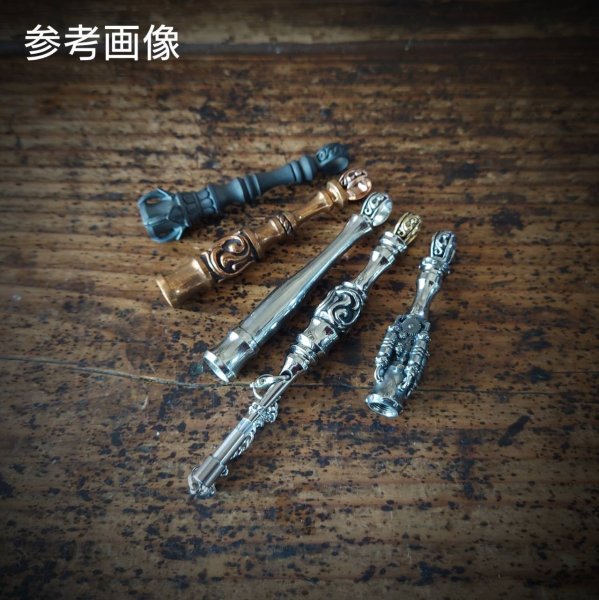 画像2: MOB FACTORY 唐草バチカンM3パーツ 丹銅製 (2)
