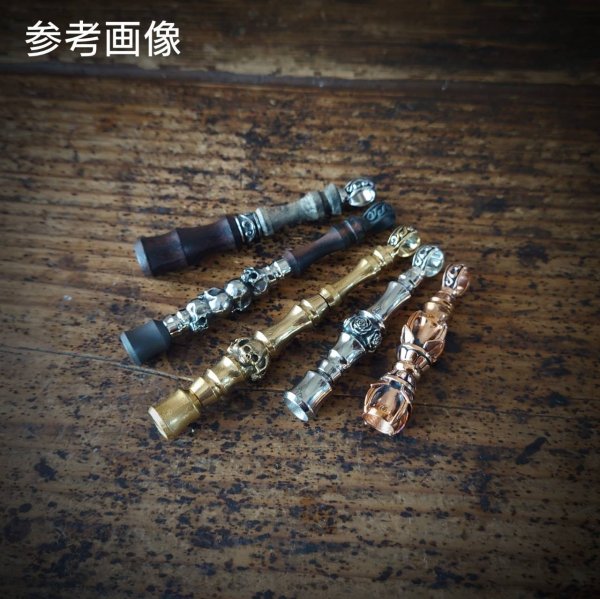 画像2: MOB FACTORY 唐草バチカン2BAパーツ 丹銅製 (2)