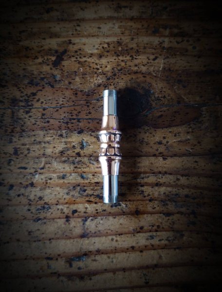 画像1: MOB FACTORY NEW錫杖羅宇 丹銅製 (1)