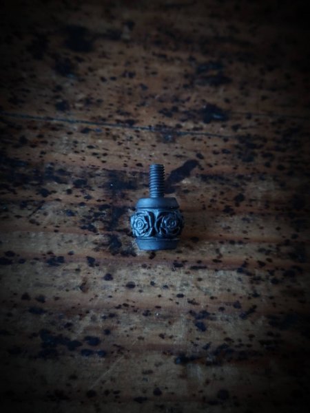 画像1: MOB FACTORY 薔薇 Ｍ3スタンドオフ 黒染めステンレス316製 （ネジ山SUS304） (1)